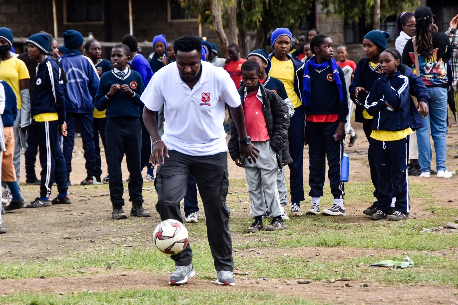Football with the pupils