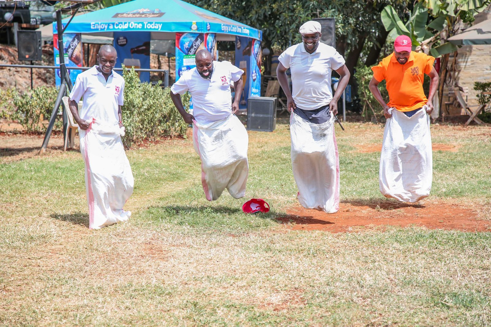 The sack race